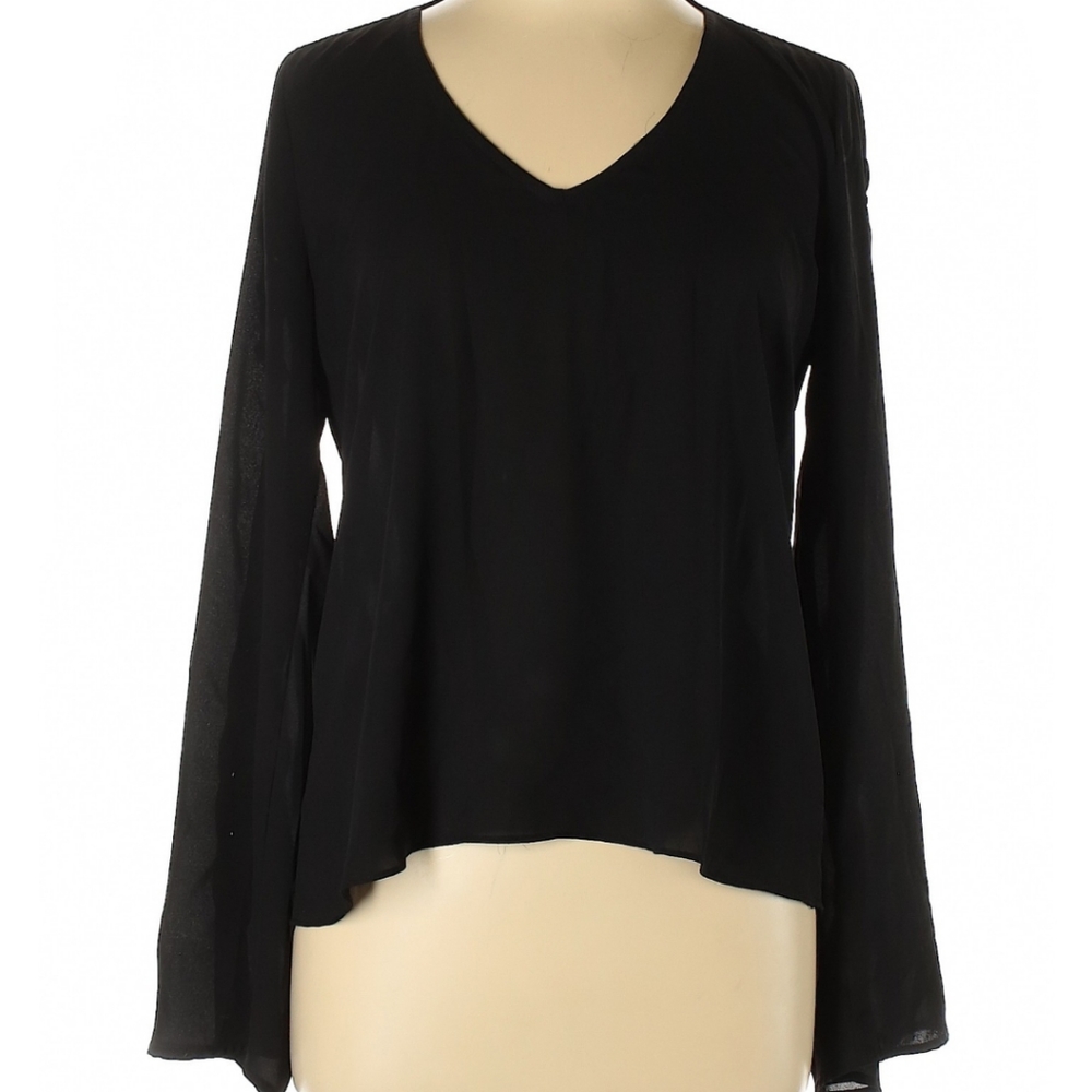 Black long sleeve top